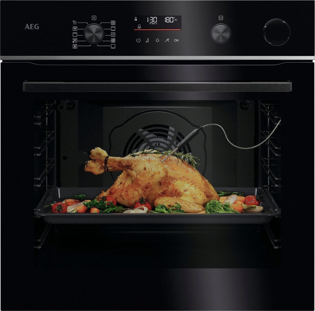 AEG TR6PB531SB kombinationsugn 6000 SenseCook SteamCrisp, svart