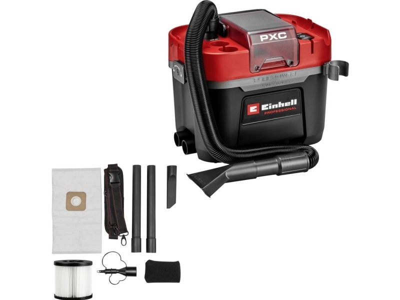 Einhell Professional TP-VC 18/10 Li BL L-Solo 2347155 sladdlös våt-/torrsugare 10 l, dammklass L - SOLO