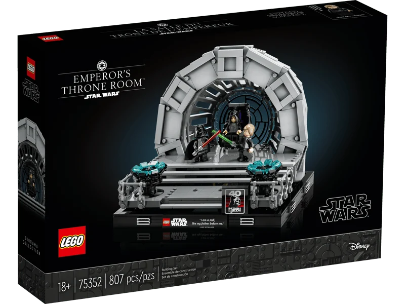 LEGO Star Wars Emperors Throne Room Diorama 75352