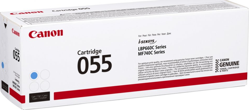 Canon CLbp 055, cyan toner, bild 2