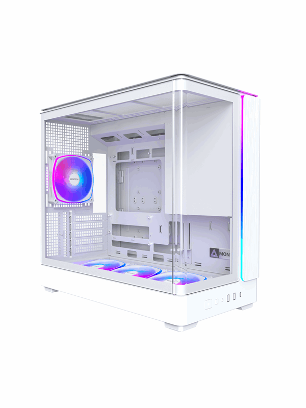 Montech King 15 Pro White - Chassi - Minitower - Vit