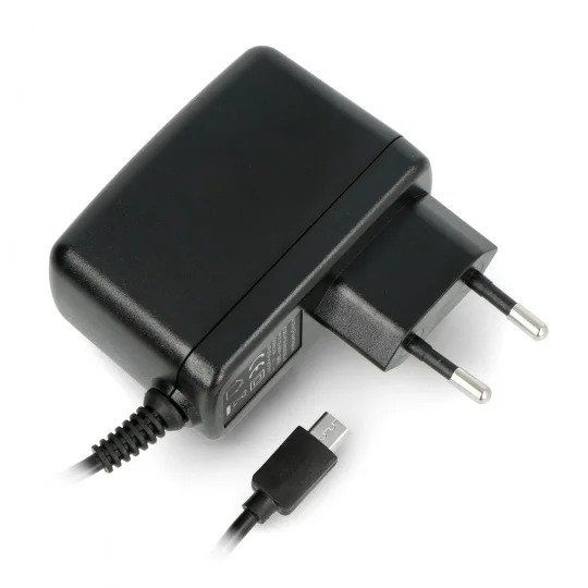 5V / 2,5A microUSB nätadapter för Raspberry Pi 3B + / 3A + / 3B / 2B / Zero
