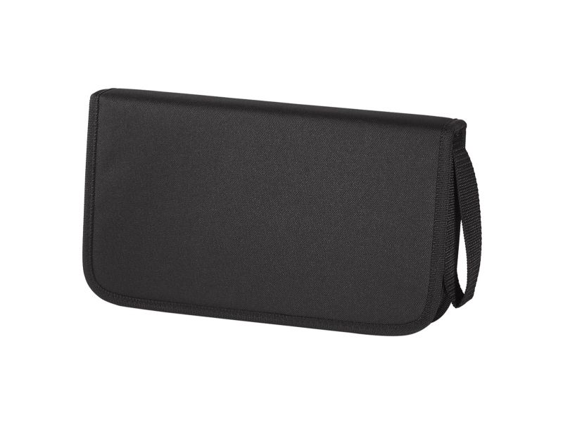 Hama CD/DVD Nylon Wallet 64 - Plånbok för CD-/DVD-skivor - 64 skivor - 600D-nylon - svart, blå
