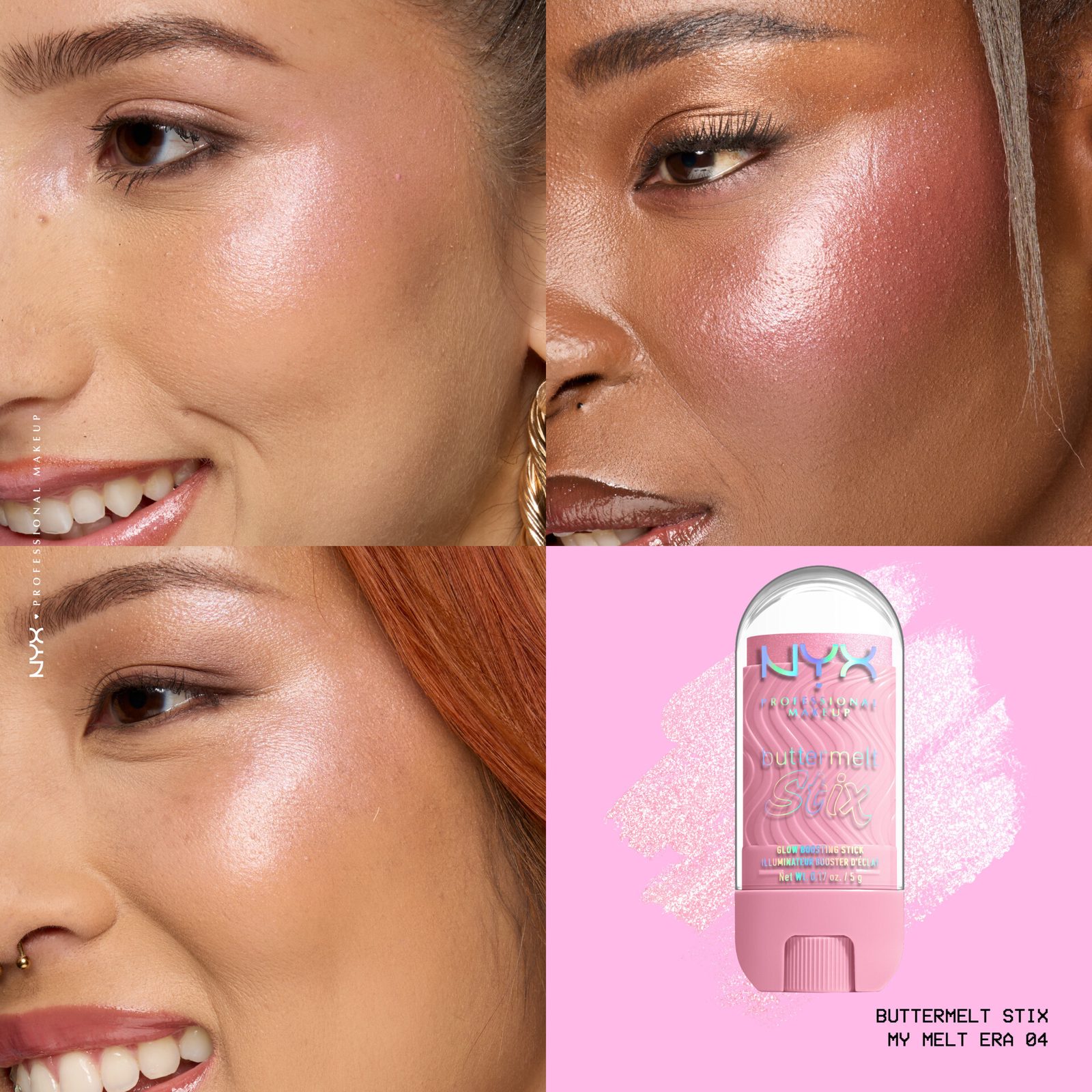 NYX Professional Makeup Buttermelt Glaze Highlighter Stix 04 My Melt Era 50 g, bild 3