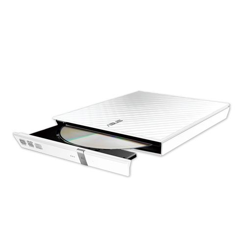 ASUS SDRW-08D2S-U LITE - Diskenhet - DVD±RW (±R DL) / DVD-RAM - 8x/8x/5x - USB 2.0 - extern - vit