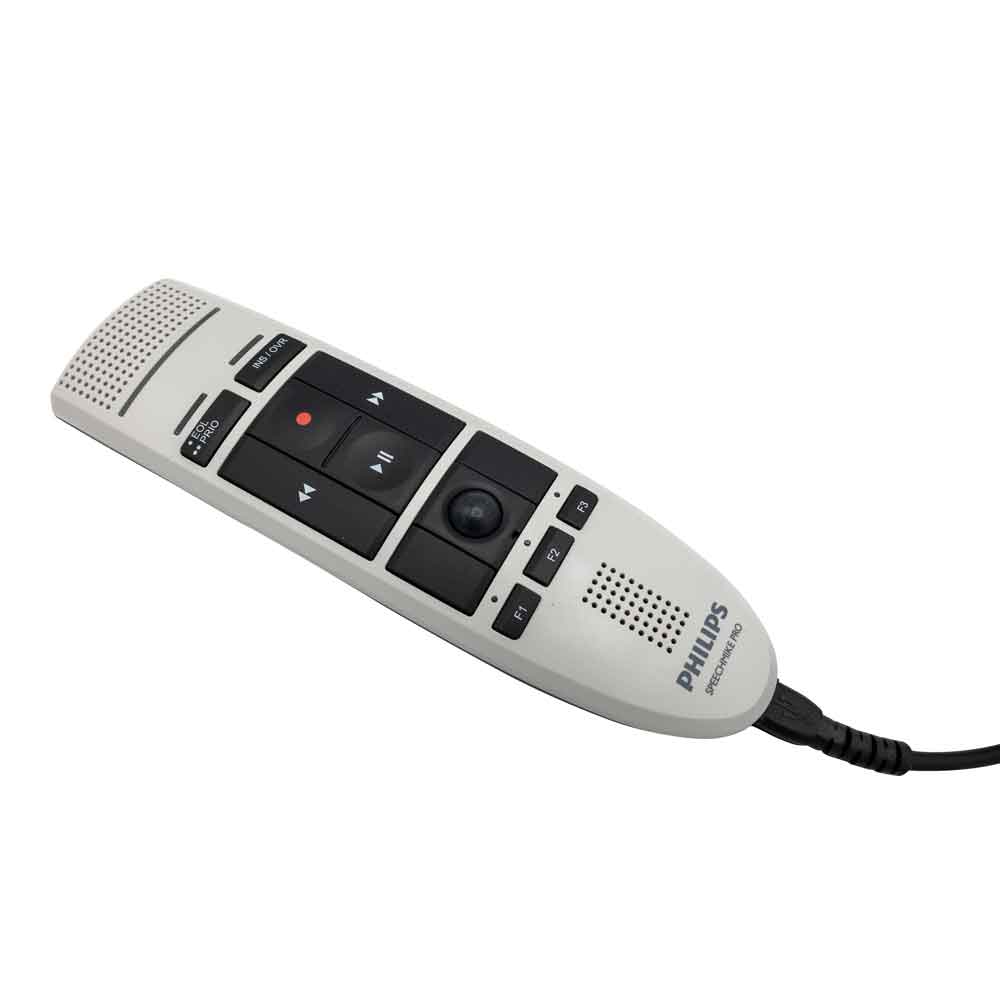 Philips SpeechMike USB LFH3200 - LFH3200 Series - högtalarmikrofon - USB - svart, varmt grå, bild 2