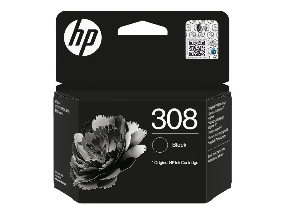 HP 308 - Svart - original - box - bläckpatron