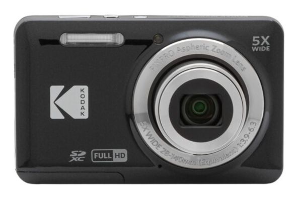 Kodak PIXPRO FZ55 kompaktkamera 16,35 MP 1/2,7, 5x optisk zoom, svart + fodral