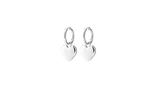 PILGRIM - ARIEN Heart Earrings - Silver-Plated - 34 mm, bild 3
