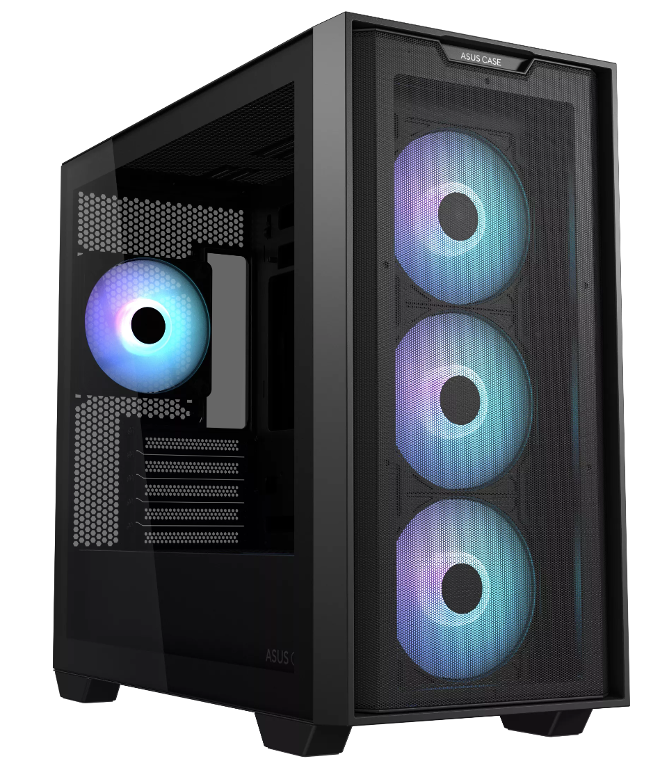 Asus A21 PLUS TG ARGB, MicroATX - Svart, bild 3