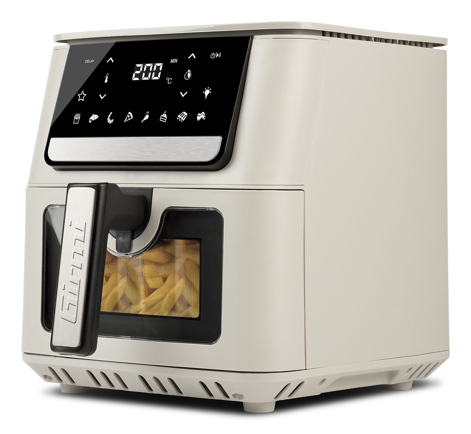 Girmi Ecofrit Crisp, Varmluftsfritös, 6,5 l, 1,5 kg, 40 ° C, 200 ° C, 60 min