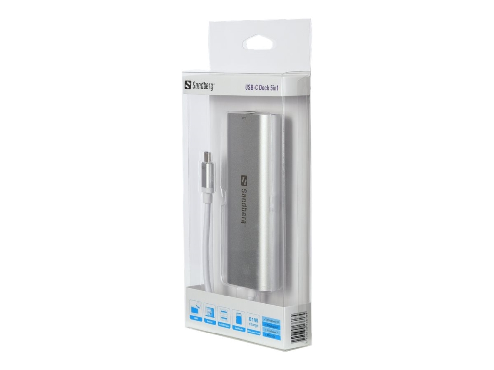Sandberg - Dockningsstation - USB - HDMI - 1GbE