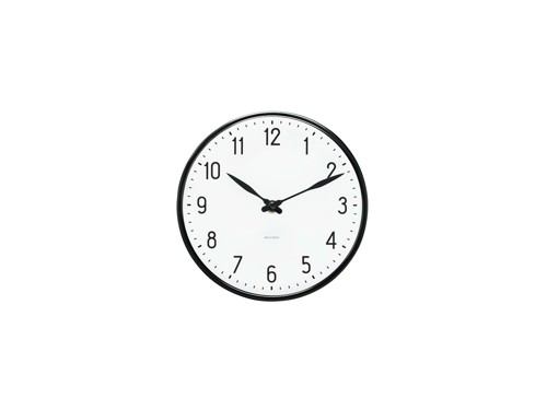 Arne Jacobsen – Station Väggklocka – 21 cm – Svart, bild 2
