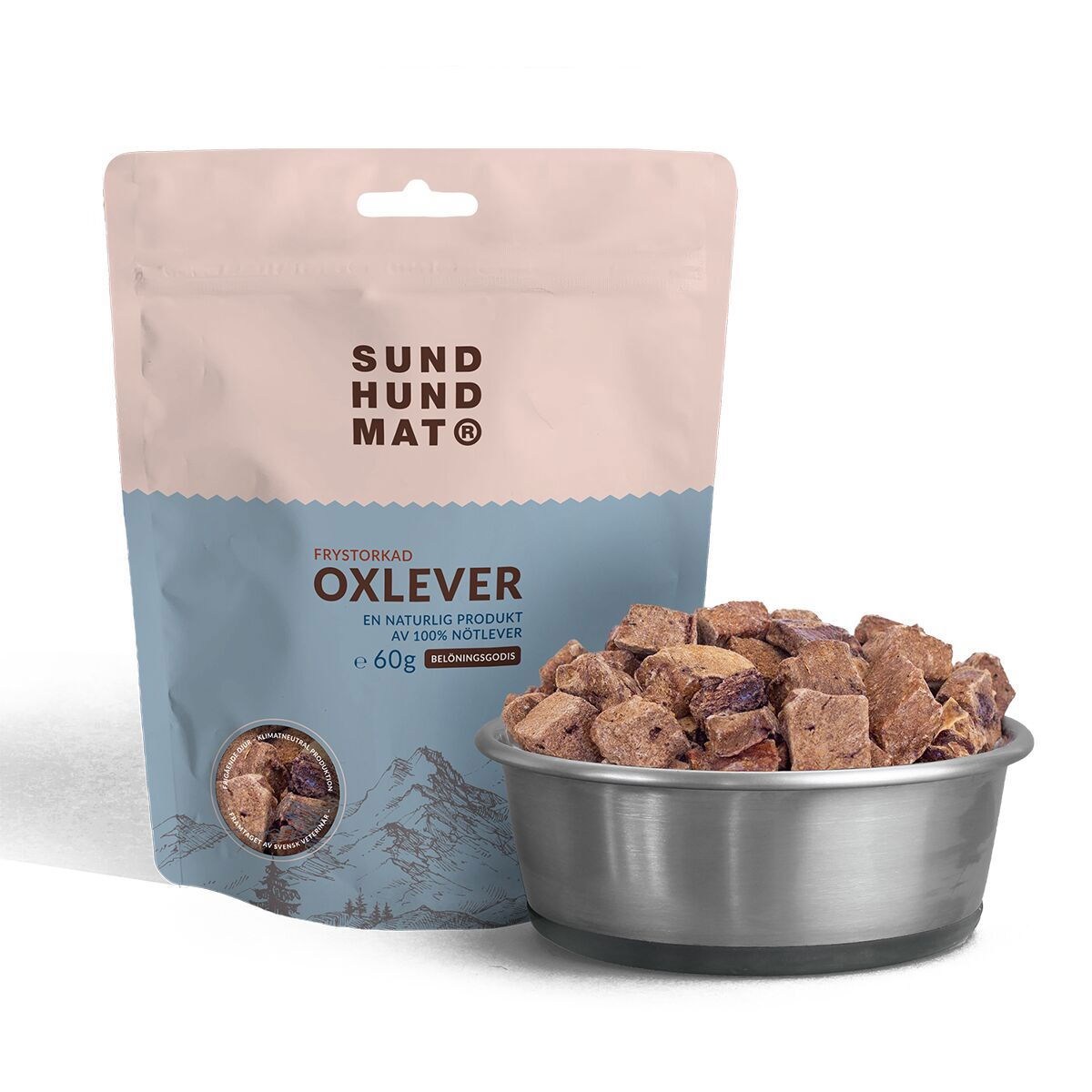 Sund Hundmat Frystorkad Oxlever 60g