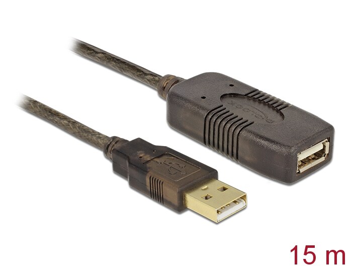 aktiv 15 m, Delock USB 2.0-förlängningskabel, bild 2