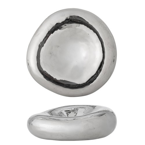 BLOOMINGVILLE Shine-skål, silver, stengods