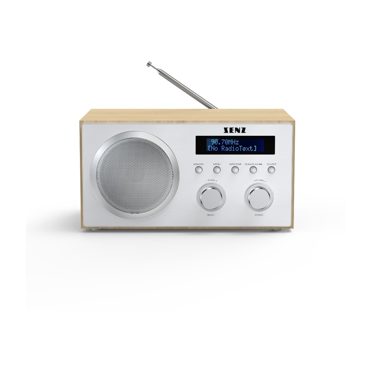 Senz Madrigal Wooden DAB+ Bluetooth radio