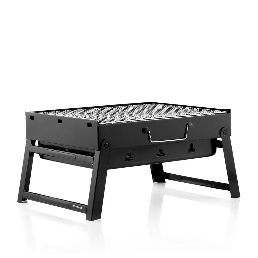 Hopfällbar och bärbar kolgrill / portabel kolgrill / campinggrill med kol, bild 2
