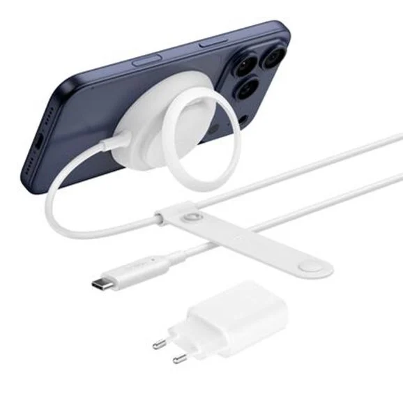 Belkin UltraCharge magnetisk trådlös Qi2-laddare 25 W, vit