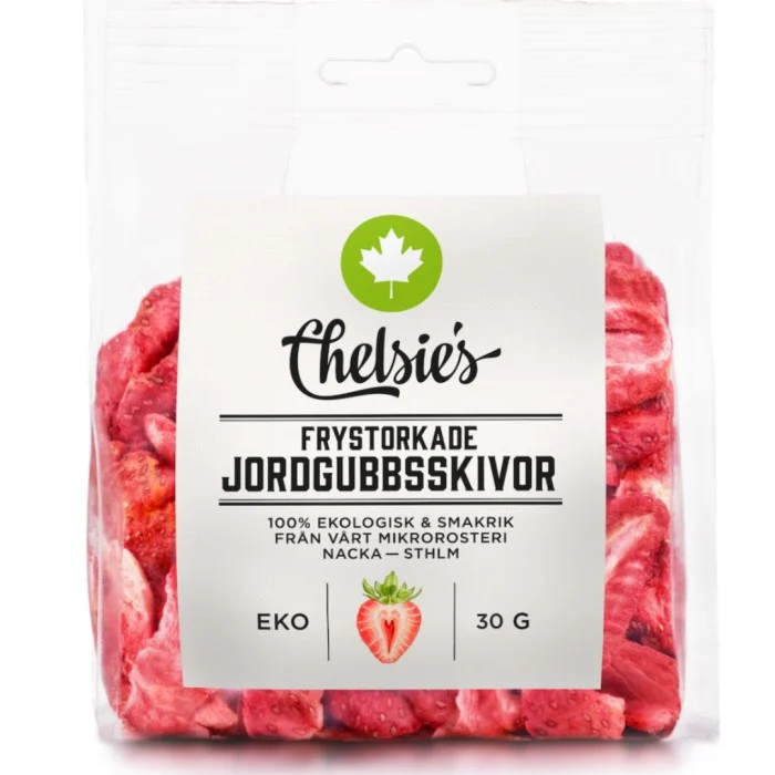 Chelsie's Frystorkade jordgubbsskivor 30 g