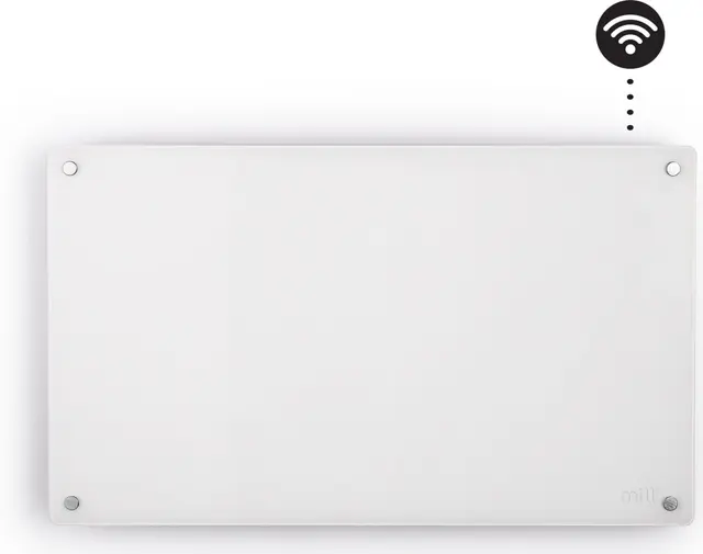 Mill Glass Smart WiFi panelvärmeelement GL700WIFI4 (vit)