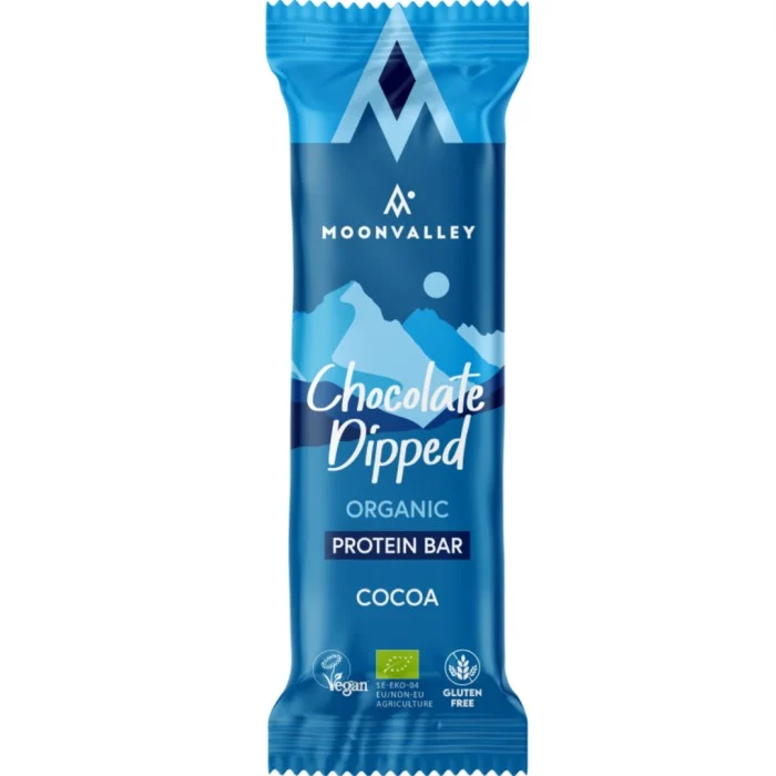 Moonvalley Protein Bar Chocolate-Dipped Cocoa, 50 g