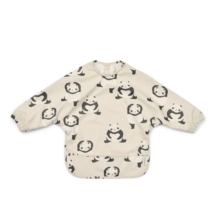 Liewood - Merle Printed Cape Bib - Panda / Sandy - One size