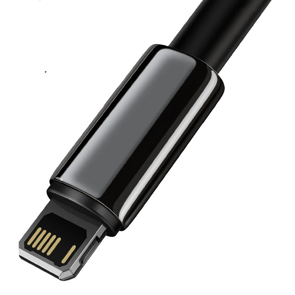 Baseus Tungsten USB - Lightning-kabel 2,4 A 1 m svart (CALWJ-01), bild 2