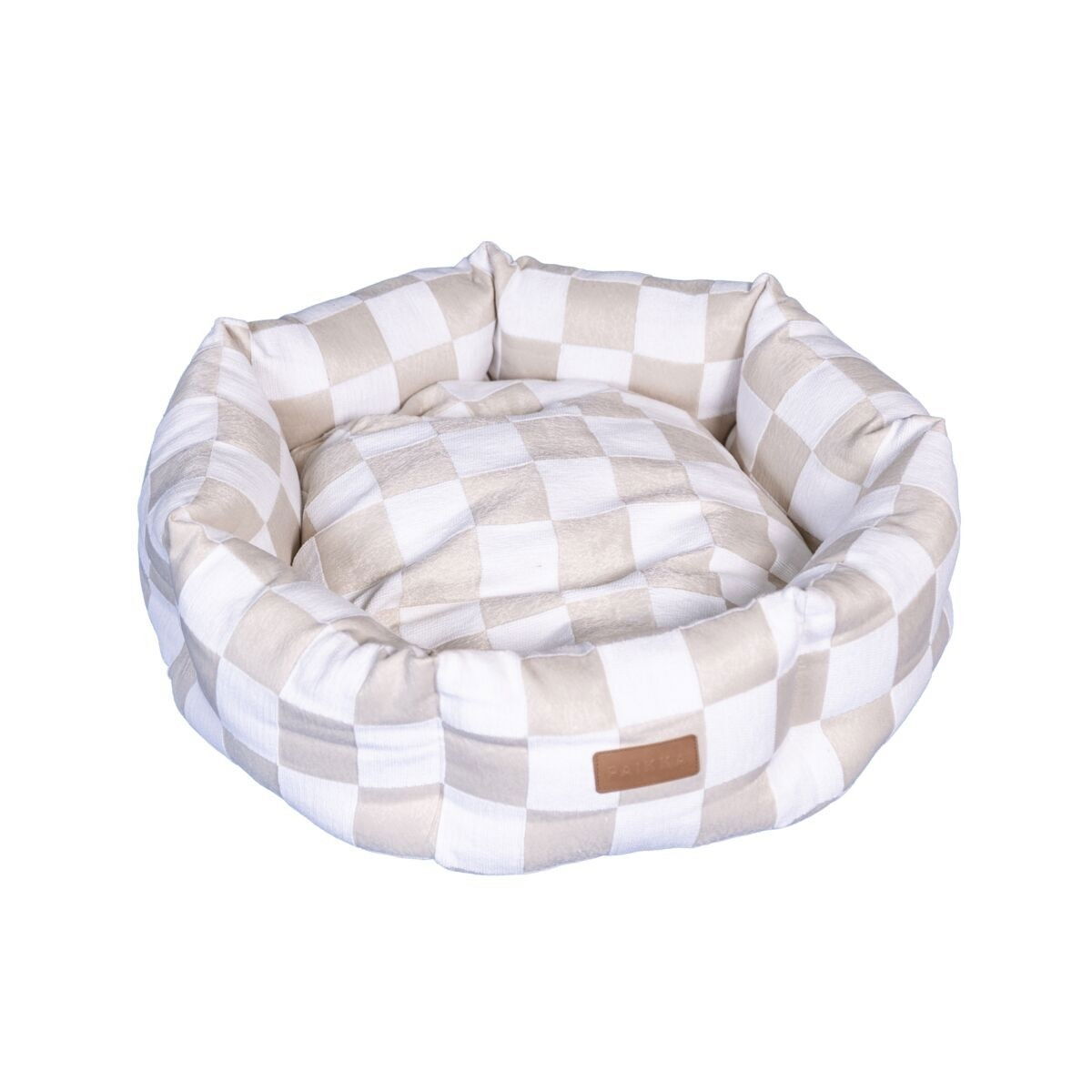 PAIKKA Check Hundbädd Rutig Beige