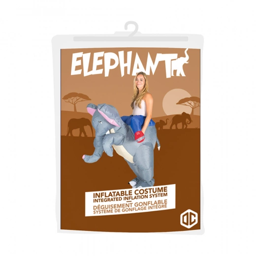 Uppblåsbar Maskeraddräkt Elefant