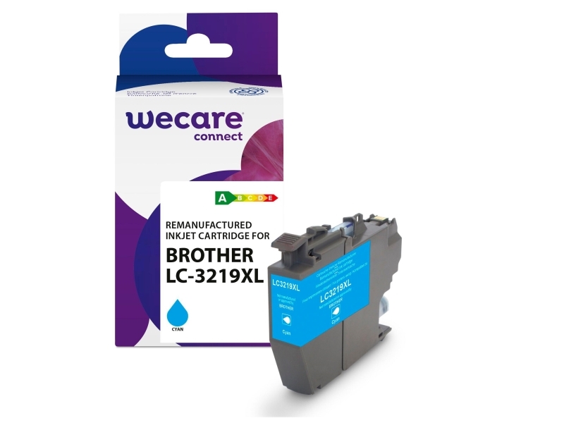 Bläckpatron, Wecare LC-3219XL, bläckstråle, 1.600 sidor, cyan