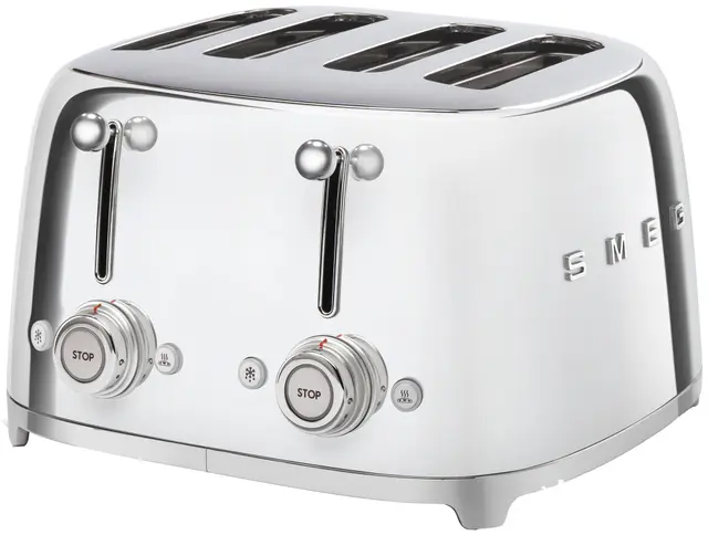 Smeg 50’s Style brödrost TSF03SSEU (krom)
