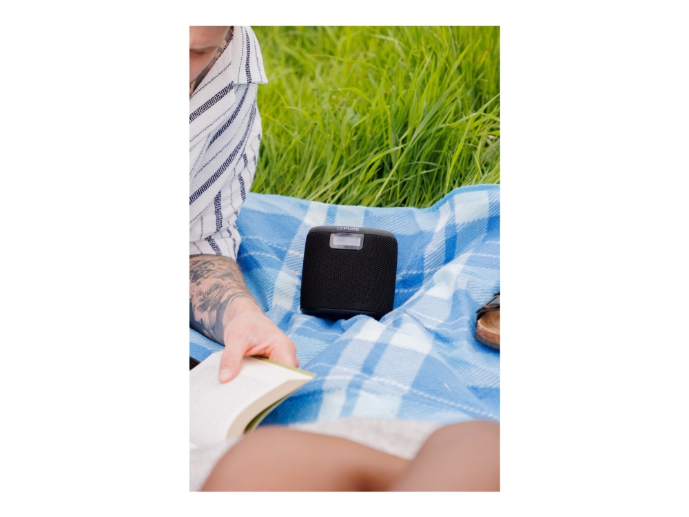 Pure Woodland Mini - Högtalare - för bärbar användning - trådlös - Bluetooth - 5 Watt - svart