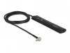 LTE-antenn DeLOCK, 3dBi, vinklad TS-9-kontakt, 1 meter kabel