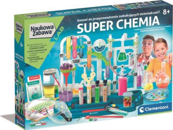 Clementoni Vetenskapligt kul. Super Chemistry 50805 (Sprog: Polsk)