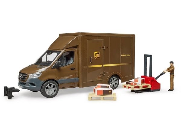 Bruder MB Sprinter UPS med förare och tillbehör