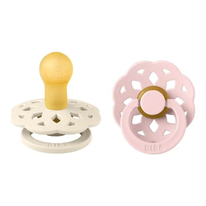 BIBS Pacifier Boheme Latex Ivory/Blossom Size 1 2 st
