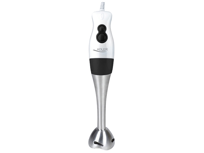 Adler AD 4616, Stavmixer, 500 W, Rostfritt stål, Vit