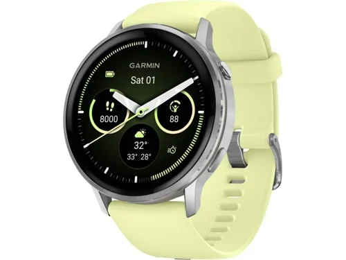 Garmin Venu 4 45 mm smartwatch, silver/citrongul, bild 2