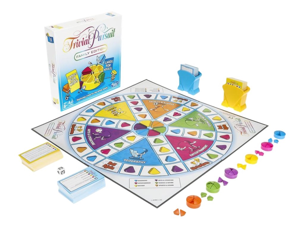 Hasbro Trivial Pursuit Family Edition brädspel 8+, DK