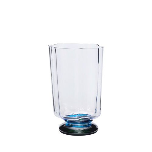 Hübsch - Verre Vase - Blue/Green - 19x17xh28cm