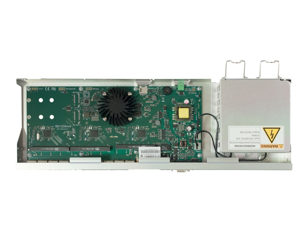 MikroTik RouterBOARD RB1100AHx4 - Router 13-portars switch - 1GbE - rackmonterbar