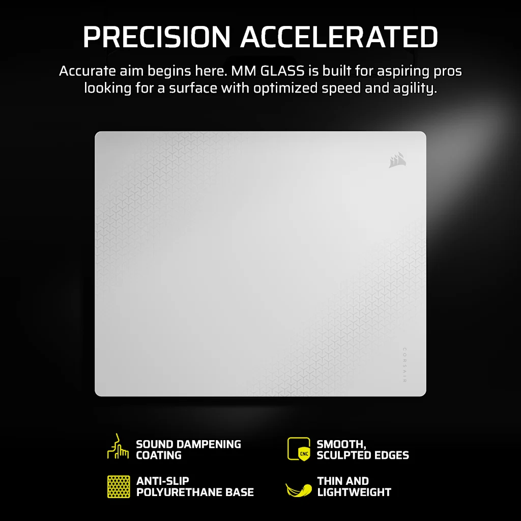 Corsair MM Glass Stor gaming-musmatta (grå), bild 5