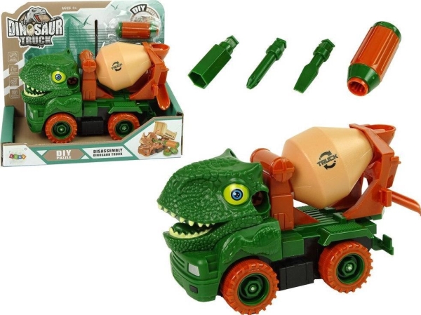 Lean Sport lastbil betongblandare Dino att ta isär grön