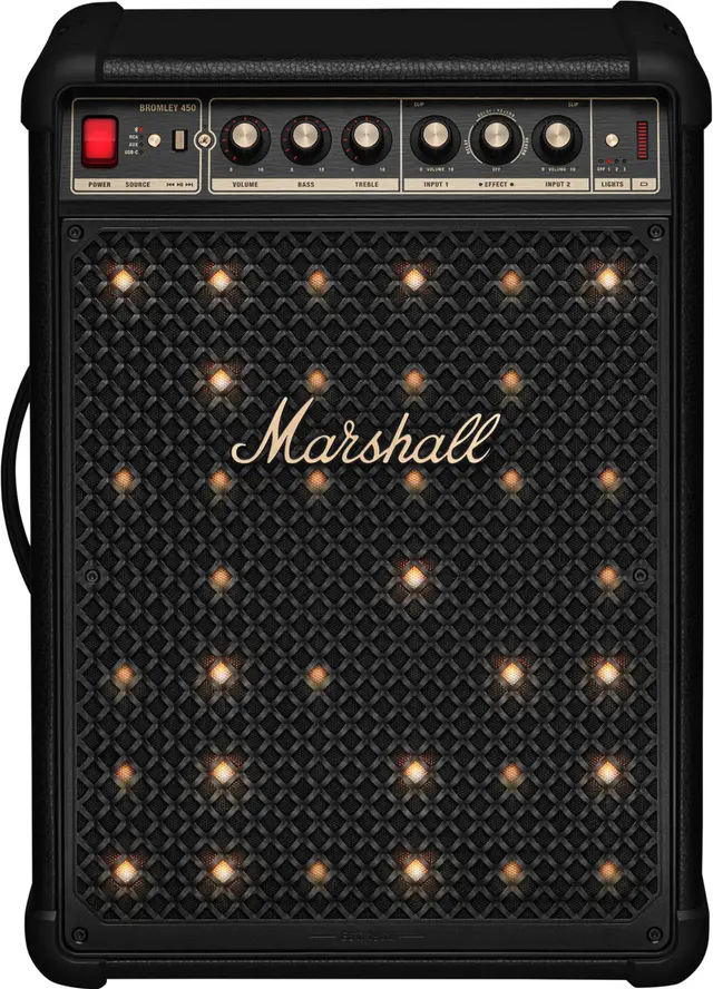 Marshall Bromley 450 bluetooth-högtalare (svart/mässing)