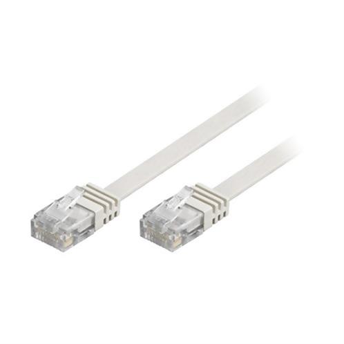 DELTACO TP-kabel Cat6 Tunn U/UTP Vit 20 m