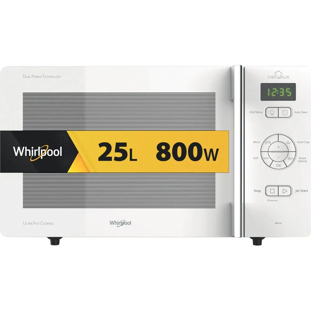Whirlpool Fristående Mikrovågsugn MCP345WH (vit)