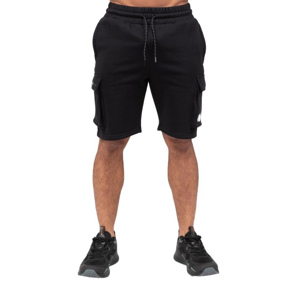 Gorilla Wear Hudson Cargo Sweat Shorts, S, Black
