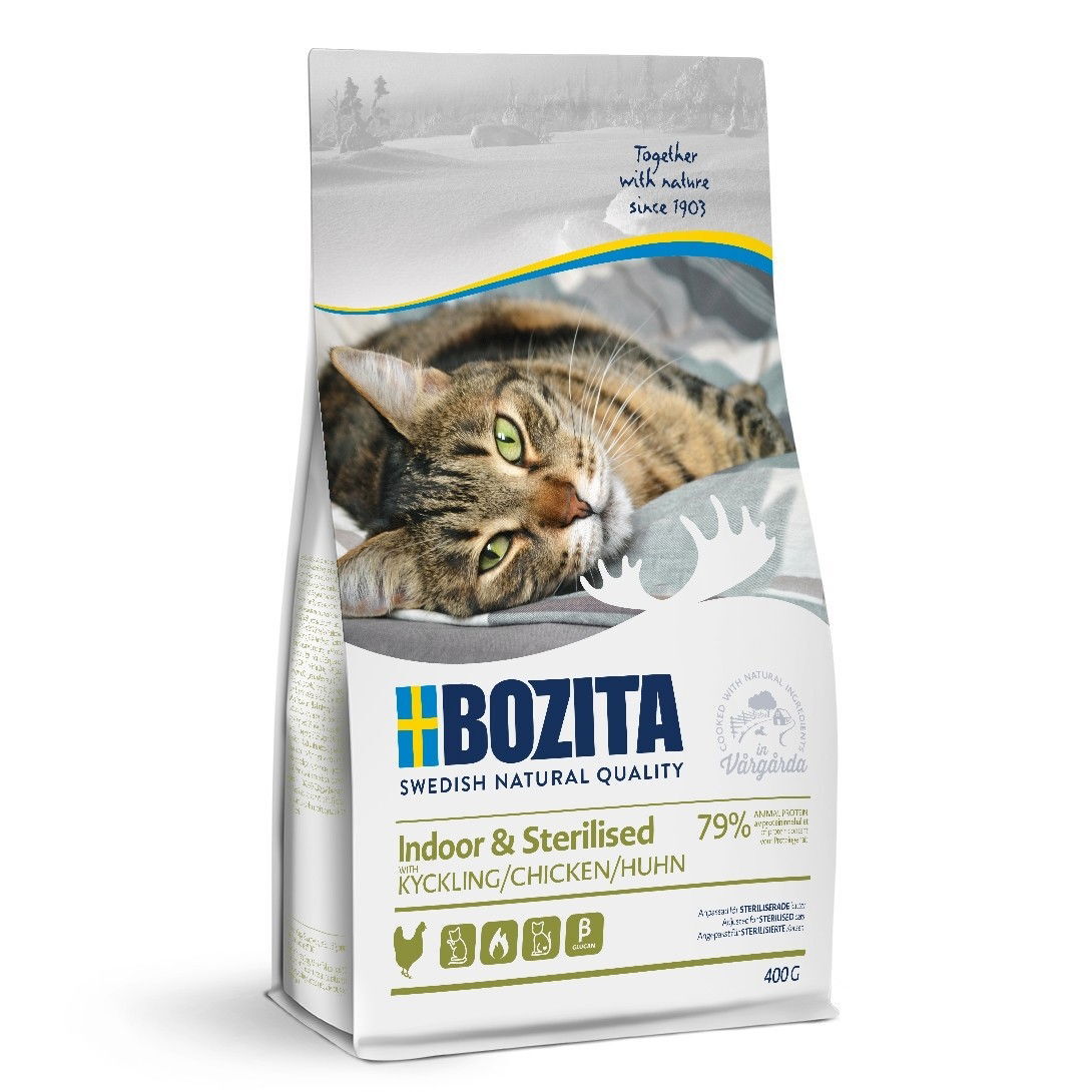 Bozita Indoor & Sterilised Chicken Torrfoder till Katt 400 g
