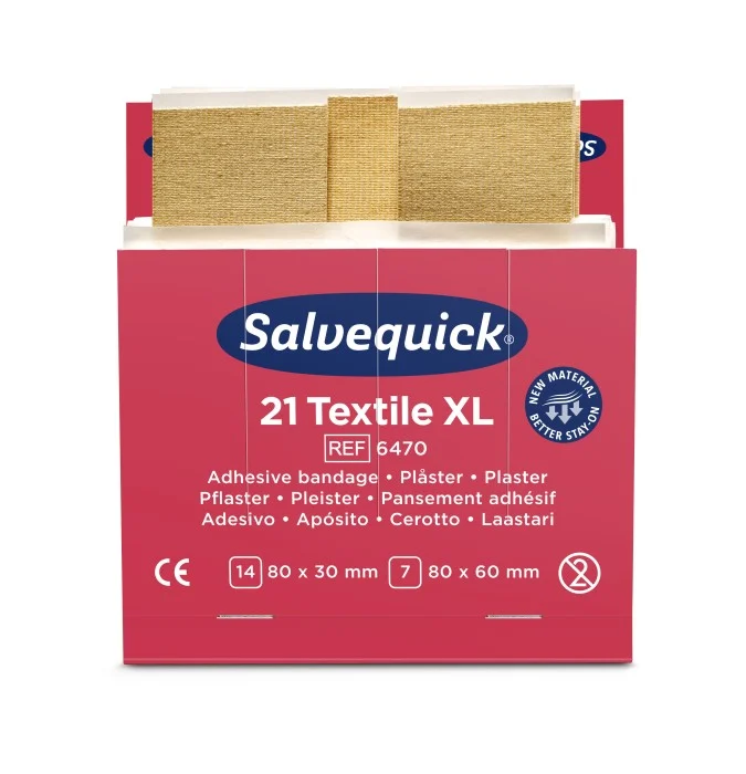 Salvequick Textilplåster XL refill 6x21 st, bild 2